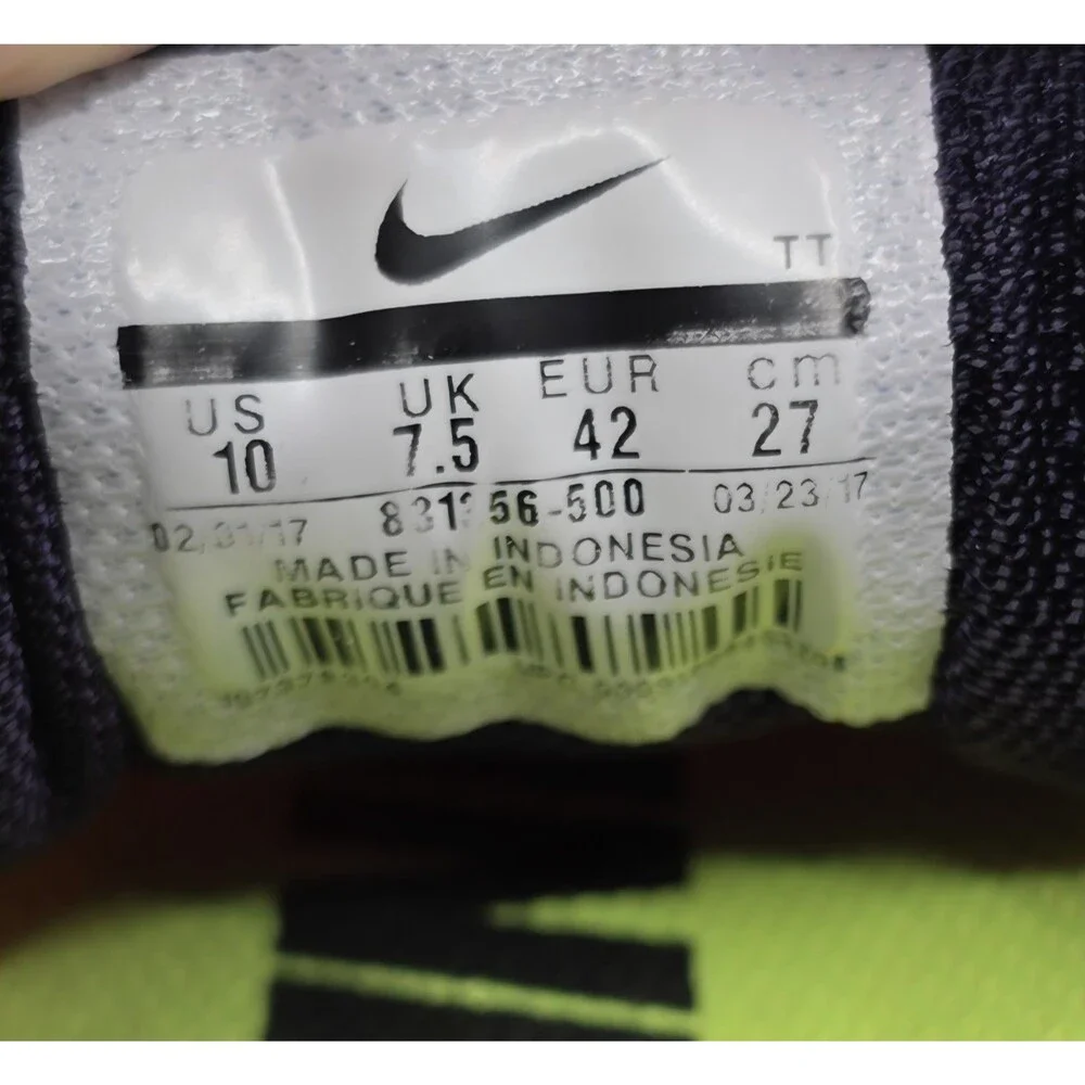 Nike Air Zoom Pegasus 33 Purple Athletic Running Shoes 831356-500 Women Size 10